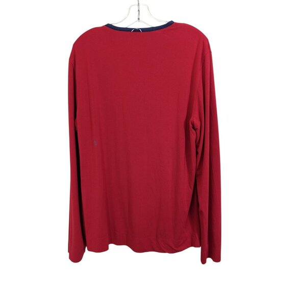 Kit And Ace Long Sleeve Crewneck Shirt Mens Large Navy Red Reversible Base Layer - Picture 4 of 6